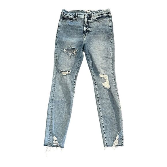 Good American Denim - Good American Skinny Jeans with Distressed Details GWTH5737 size 15